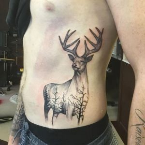 фото тату Олень от 15.11.2017 №033 - tattoo Deer - tattoo-photo.ru