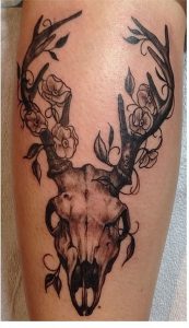 фото тату Олень от 15.11.2017 №050 - tattoo Deer - tattoo-photo.ru