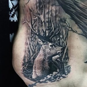 фото тату Олень от 15.11.2017 №079 - tattoo Deer - tattoo-photo.ru