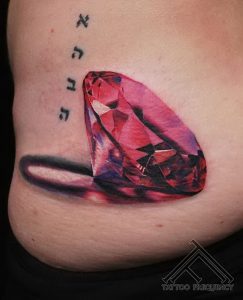 фото тату алмаз от 15.11.2017 №076 - tattoo diamond - tattoo-photo.ru