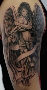фото тату ангел от 14.11.2017 №009 - tattoo angel - tattoo-photo.ru
