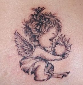 фото тату ангел от 14.11.2017 №020 - tattoo angel - tattoo-photo.ru