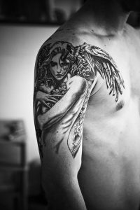 фото тату ангел от 14.11.2017 №025 - tattoo angel - tattoo-photo.ru