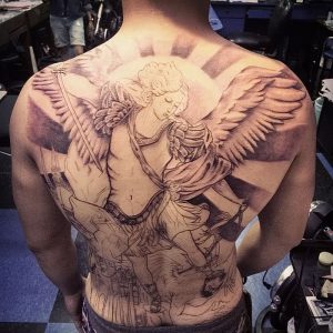 фото тату ангел от 14.11.2017 №026 - tattoo angel - tattoo-photo.ru