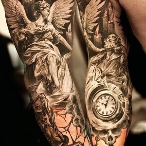 фото тату ангел от 14.11.2017 №031 - tattoo angel - tattoo-photo.ru