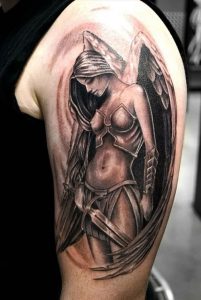 фото тату ангел от 14.11.2017 №032 - tattoo angel - tattoo-photo.ru