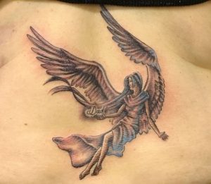 фото тату ангел от 14.11.2017 №033 - tattoo angel - tattoo-photo.ru