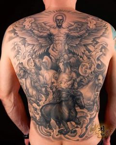 фото тату ангел от 14.11.2017 №034 - tattoo angel - tattoo-photo.ru