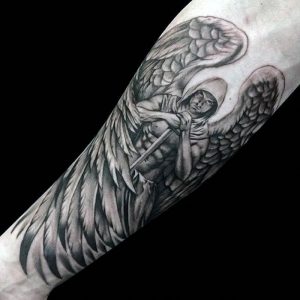 фото тату ангел от 14.11.2017 №042 - tattoo angel - tattoo-photo.ru