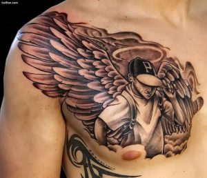 фото тату ангел от 14.11.2017 №045 - tattoo angel - tattoo-photo.ru