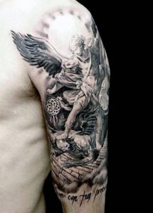 фото тату ангел от 14.11.2017 №047 - tattoo angel - tattoo-photo.ru