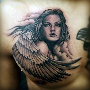 фото тату ангел от 14.11.2017 №051 - tattoo angel - tattoo-photo.ru