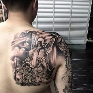 фото тату ангел от 14.11.2017 №052 - tattoo angel - tattoo-photo.ru