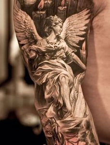 фото тату ангел от 14.11.2017 №057 - tattoo angel - tattoo-photo.ru