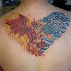 фото тату ангел от 14.11.2017 №064 - tattoo angel - tattoo-photo.ru