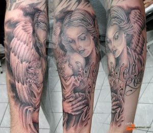 фото тату ангел от 14.11.2017 №067 - tattoo angel - tattoo-photo.ru