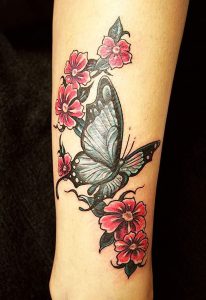 фото тату бабочка от 14.11.2017 №003 - butterfly tattoos - tattoo-photo.ru
