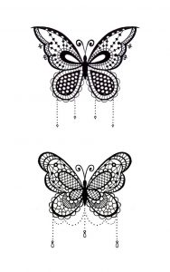 фото тату бабочка от 14.11.2017 №017 - butterfly tattoos - tattoo-photo.ru