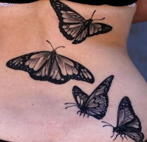 фото тату бабочка от 14.11.2017 №021 - butterfly tattoos - tattoo-photo.ru