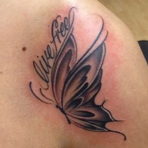 фото тату бабочка от 14.11.2017 №023 - butterfly tattoos - tattoo-photo.ru