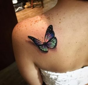 фото тату бабочка от 14.11.2017 №038 - butterfly tattoos - tattoo-photo.ru