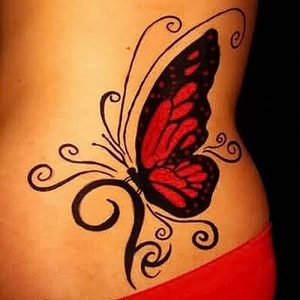 фото тату бабочка от 14.11.2017 №040 - butterfly tattoos - tattoo-photo.ru