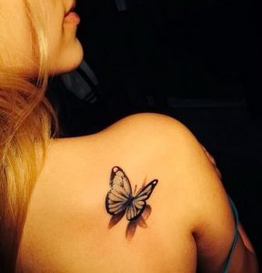 фото тату бабочка от 14.11.2017 №047 - butterfly tattoos - tattoo-photo.ru