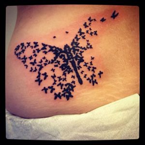 фото тату бабочка от 14.11.2017 №053 - butterfly tattoos - tattoo-photo.ru