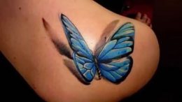 фото тату бабочка от 14.11.2017 №058 - butterfly tattoos - tattoo-photo.ru
