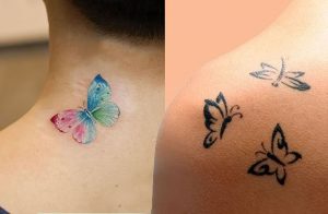 фото тату бабочка от 14.11.2017 №060 - butterfly tattoos - tattoo-photo.ru