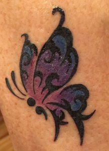 фото тату бабочка от 14.11.2017 №065 - butterfly tattoos - tattoo-photo.ru