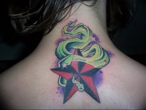 фото тату звезда от 14.11.2017 №045 - star tattoo - tattoo-photo.ru