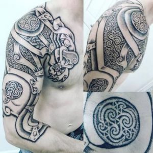 фото тату кельтские узоры от 23.11.2017 №002 - tattoo celtic patterns - tattoo-photo.ru
