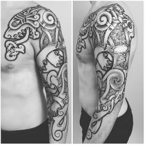 фото тату кельтские узоры от 23.11.2017 №057 - tattoo celtic patterns - tattoo-photo.ru