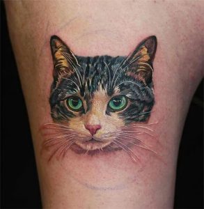 фото тату кот от 19.11.2017 №019 - cat tattoo - tattoo-photo.ru