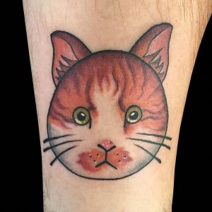 фото тату кот от 19.11.2017 №055 - cat tattoo - tattoo-photo.ru