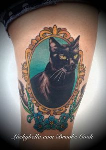 фото тату кот от 19.11.2017 №090 - cat tattoo - tattoo-photo.ru