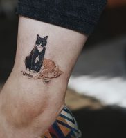 фото тату кошка от 19.11.2017 №017 — cat tattoo — tattoo-photo.ru