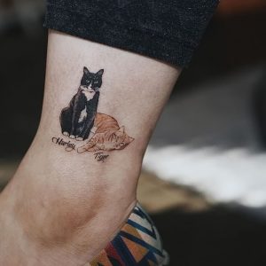фото тату кошка от 19.11.2017 №017 - cat tattoo - tattoo-photo.ru