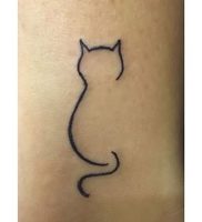 фото тату кошка от 19.11.2017 №018 — cat tattoo — tattoo-photo.ru