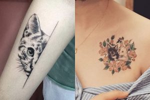 фото тату кошка от 19.11.2017 №023 - cat tattoo - tattoo-photo.ru