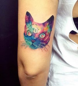 фото тату кошка от 19.11.2017 №046 - cat tattoo - tattoo-photo.ru