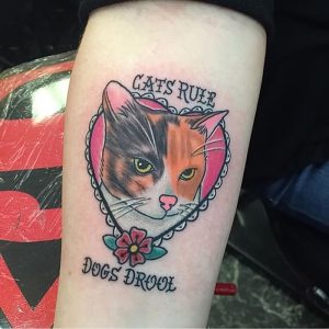 фото тату кошка от 19.11.2017 №048 - cat tattoo - tattoo-photo.ru