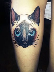 фото тату кошка от 19.11.2017 №062 - cat tattoo - tattoo-photo.ru