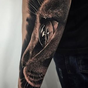 фото тату кошка от 19.11.2017 №077 - cat tattoo - tattoo-photo.ru