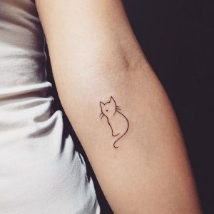 фото тату кошка от 19.11.2017 №078 - cat tattoo - tattoo-photo.ru