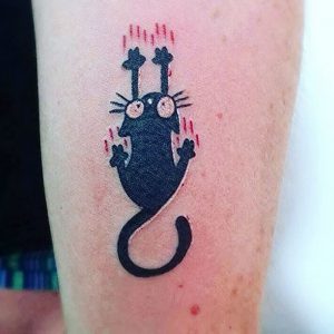 фото тату кошка от 19.11.2017 №079 - cat tattoo - tattoo-photo.ru