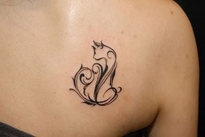 фото тату кошка от 19.11.2017 №079 - cat tattoo - tattoo-photo.ru 23623426