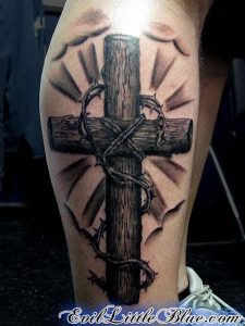 фото тату крест от 23.11.2017 №006 - tattoo cross - tattoo-photo.ru