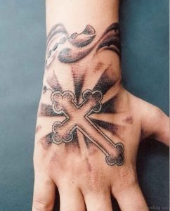 фото тату крест от 23.11.2017 №019 - tattoo cross - tattoo-photo.ru